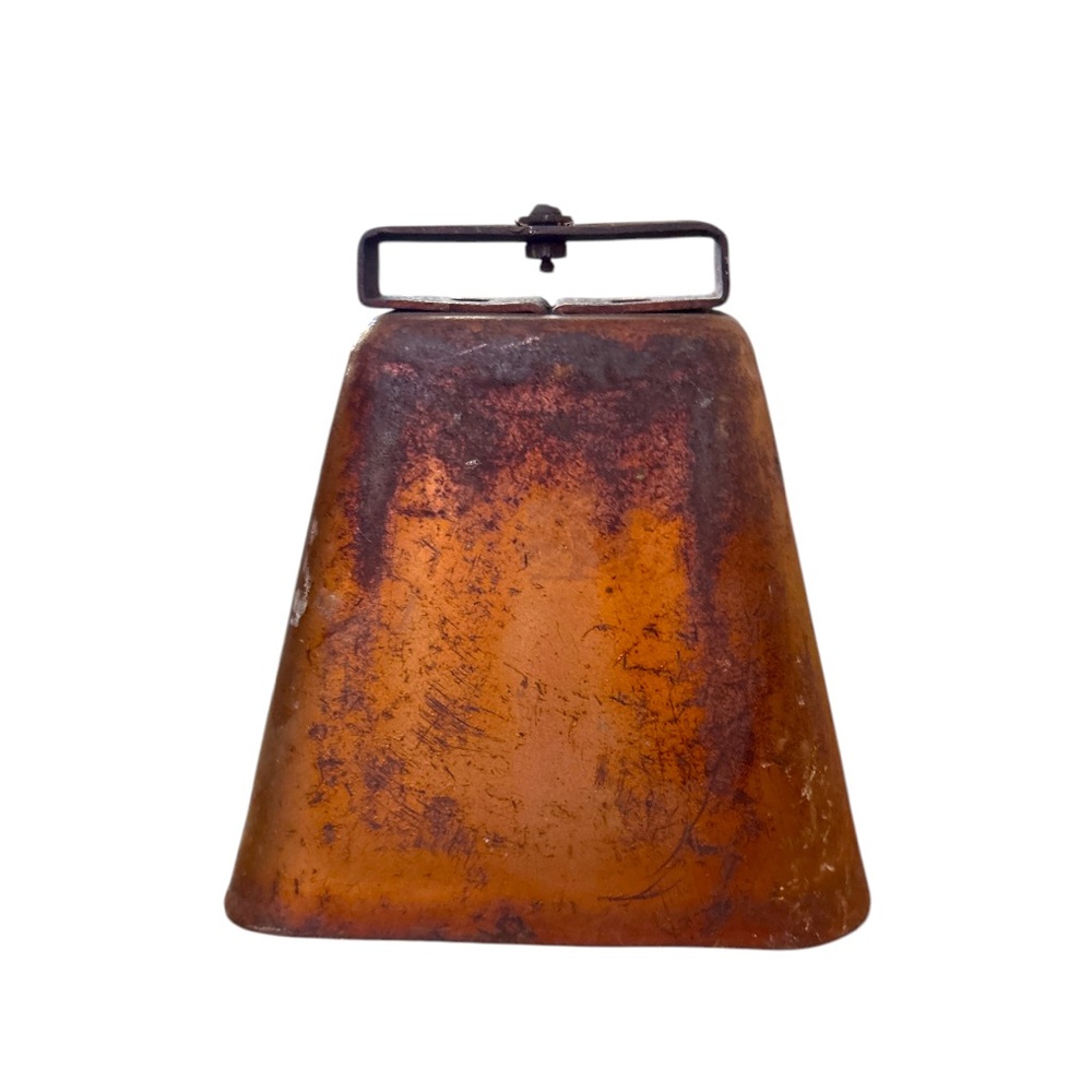 VINTAGE➕FARMHOUSE Large Copper Primitive Cow Bell